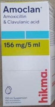 AMOCLAN 156MG/5ML SUSP 100ML